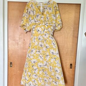 Floral Yellow Dress